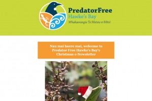 Predator Free Hawke's Bay Christmas e-Newsletter